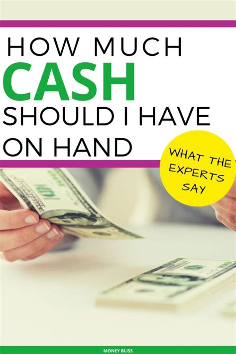 How much cash should i have on hand. Things To Know About How much cash should i have on hand. 